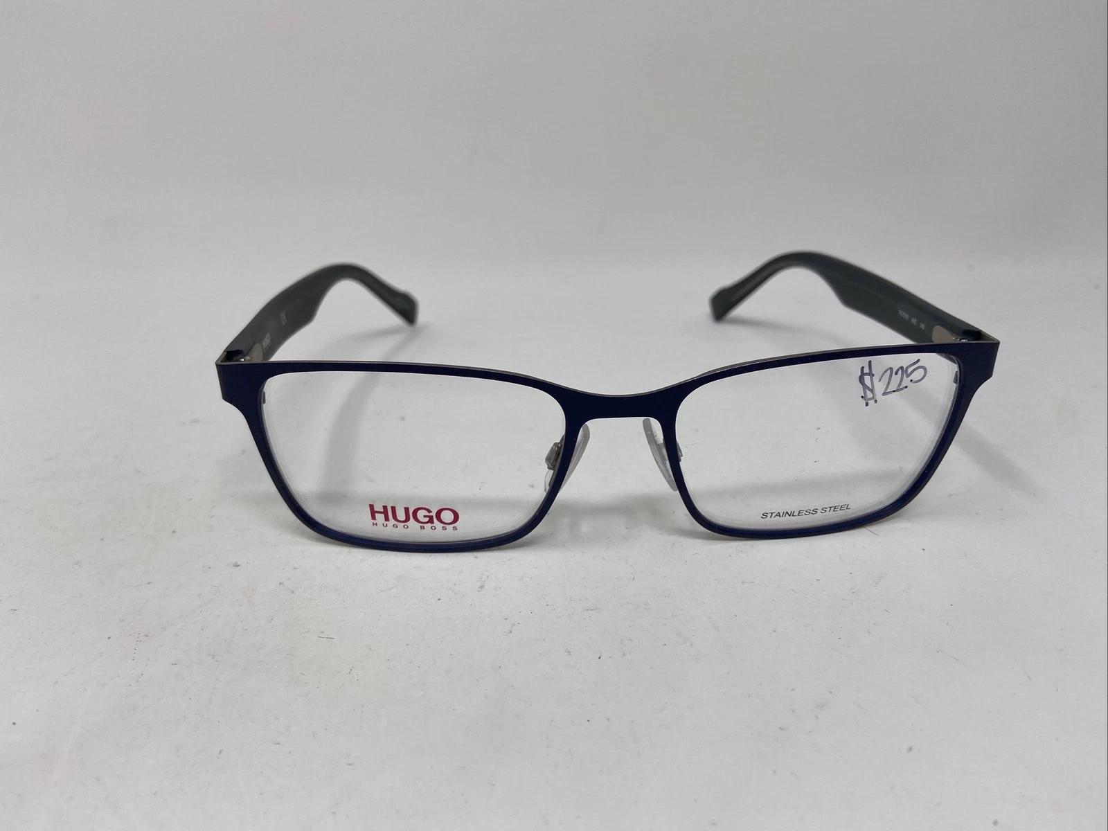 HUGO BOSS HG 0183 4NZ 53/18/140 NAVY BLUE FLEX HINGE EYEGLASSES F633