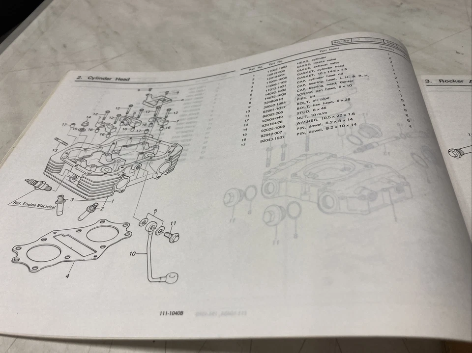 Kawasaki Z400 G1 Custom Z KZ 400 Catalogo Pezzi Di Ricambio Elenco Parti 400Z - Immagine 3 di 4