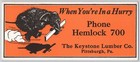 Keystone Lumber Co Pittsburgh PA Running Elephant Advertising Ink Blotter B1-35