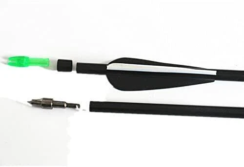 12Pcs 31" Fiberglass Arrows Replaceable Point Explosion-proof Nock Compound bow - Image 3 of 4