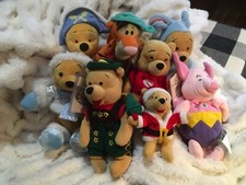 Disney Store Beanies - Winnie The Pooh, Piglet, Tigger  2007 park authentic
