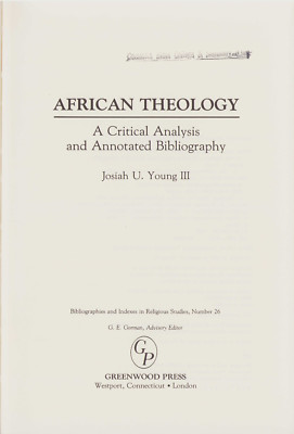Bibliographies and Indexes in Religious Studies: African Theology : A...