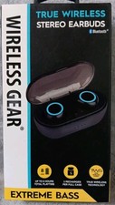 Wireless Gear True Wireless Stereo Earbuds Charging Case Bluetooth Extreme Base