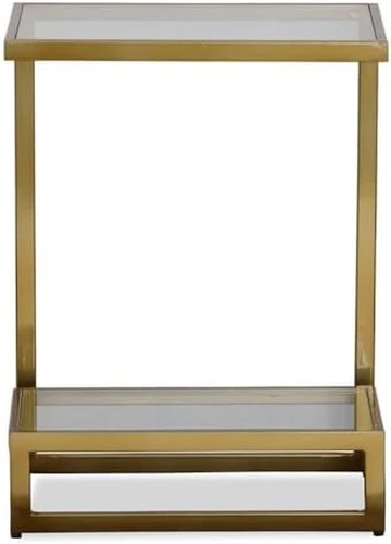 Brushed Brass Accent Table by  - Stylish Home Decor Piece - Picture 4 of 4