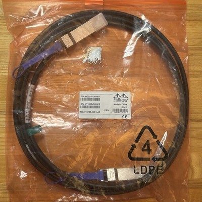 MELLANOX MC2210128-003 40GBE QSFP+ TO QSFP+ CABLE 3M Excellent
