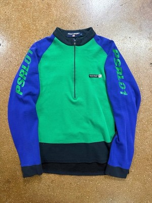Vintage Y2K Polo Ralph Lauren Cycling Jersey Men s Medium RL2000 Colorblock