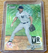 GERRIT COLE 2021 Topps Stadium Club Chrome VIRTUAL REALITY VR WAVE REFRACTOR  !