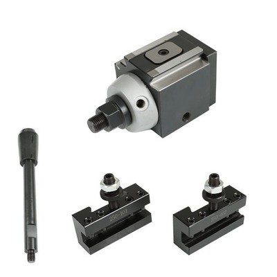 AXA 250-100 Set Piston Type Quick Change Tool Post Holder For Lathe 6- 12''