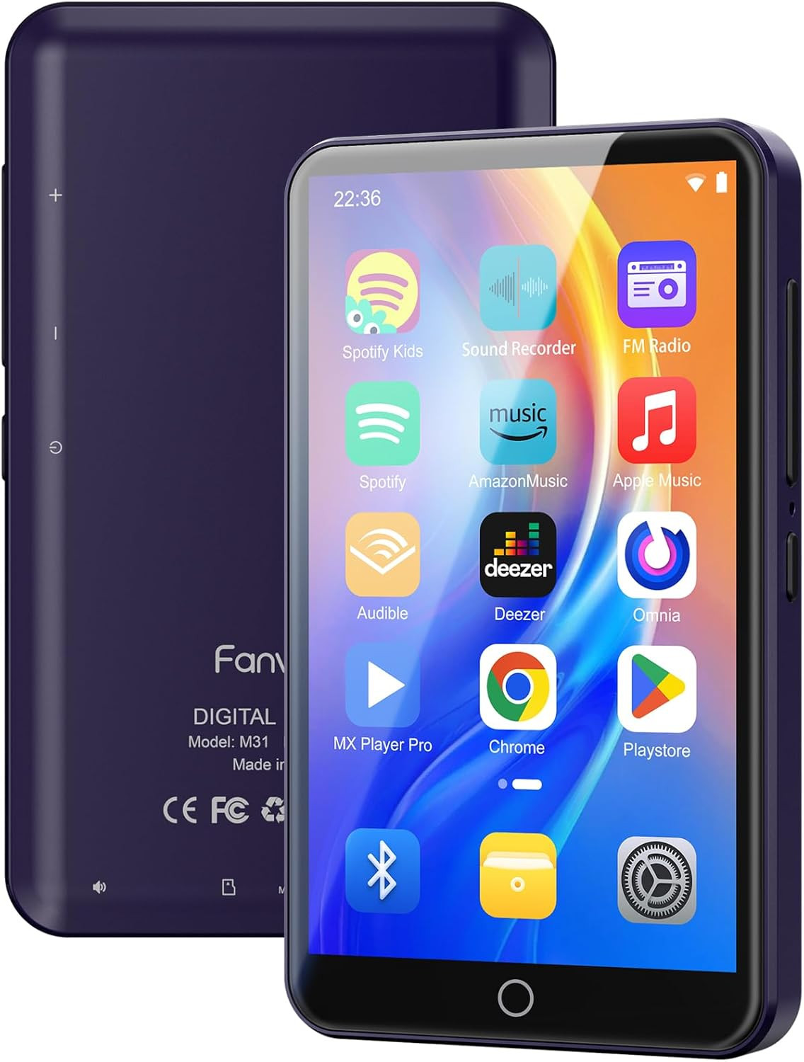 Lettore Digitale MP3 80GB con Android WiFi - Schermo 4 Pollici IPS