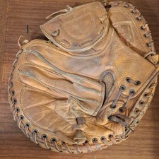 Pro Sports Vintage Laced Hinge Model Baseball Glove Top Grain Cowhide 