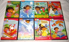 Dora The Explorer DVD Lot Of 8 Nickelodeon Nick Jr NTSC Videos Inserts *Tested*