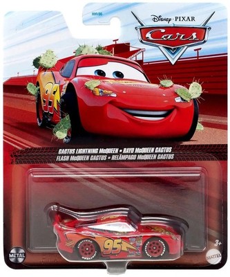 Cactus LIGHTNING MCQUEEN Flash Rayo Disney Cars 1:55 Die-cast Auto Metall