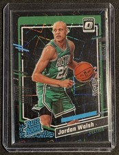 JORDAN WALSH 2023-24 DONRUSS OPTIC #227 BLACK VELOCITY PRIZM RC RATED ROOKIE /39