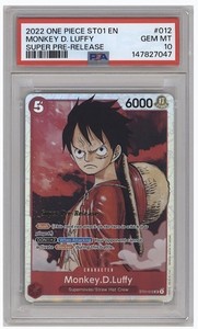 Super Pre Release Luffy Psa 10 | eBay
