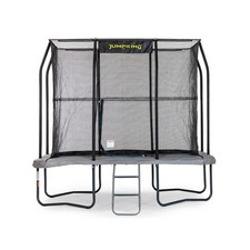 6x9FT Rectangular Garden Trampoline Safety Net Enclosure Ladder Anchor Kit