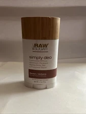 Aluminum Free Deodorant Raw Sugar Simply Deo Santal + Verbena 2.7 oz Vegan