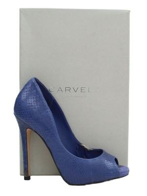 Carvela Damen Heels UK 4 Blau Animal Print 100% Other Court
