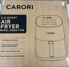 Air Fryer 12 Preset with Viewing Window, 6Qt Large Capacity, 400℉ Max Crisp, Air