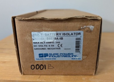 Sure Power Industries Multi Battery Isolator. Model: 24023A-IB
