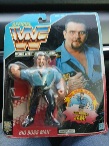 WWF Big Boss Man Action Figure 1991 Hasbro No. 704...