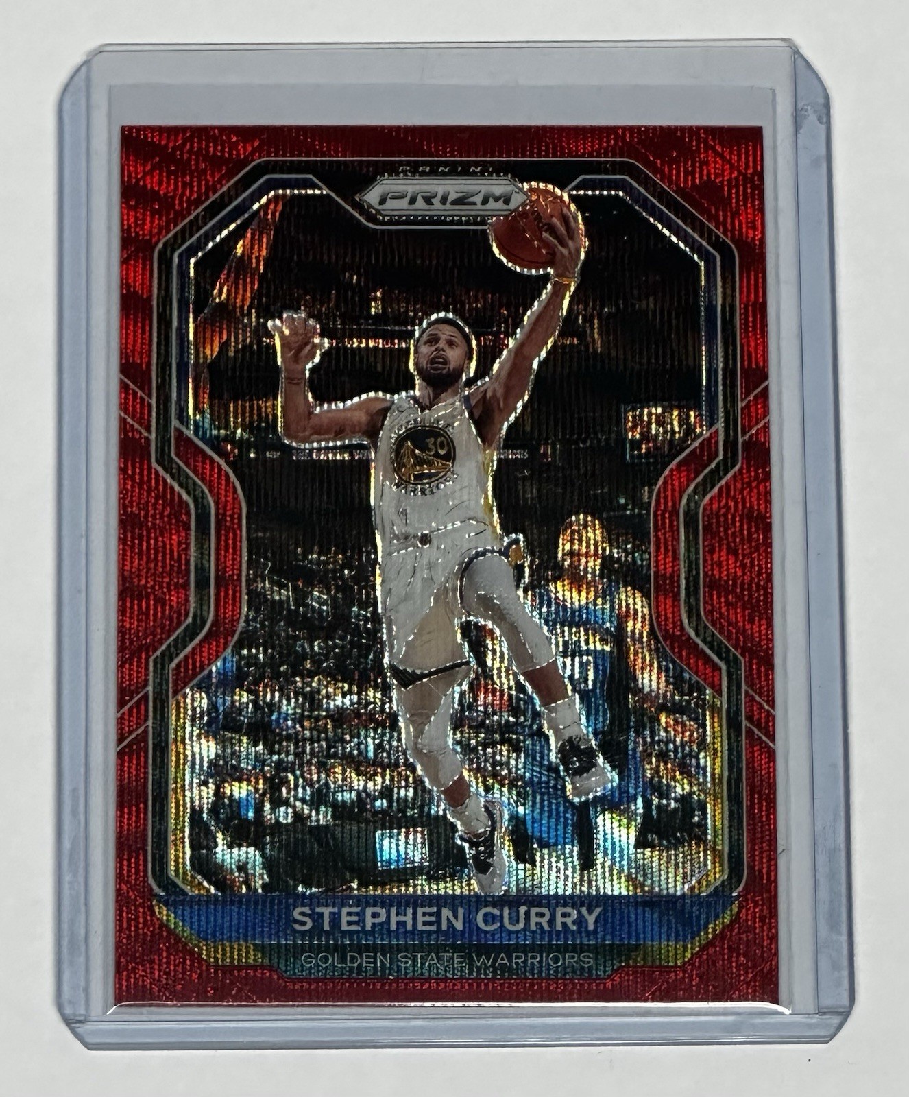 2020-21 Panini Prizm Red Wave Stephen Curry Golden State Warriors #159