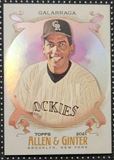 2021 Topps Allen & Ginter's - Andres Galarraga - Silver Portrait - #276