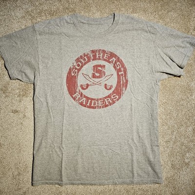 Vtg Y2k Southeast Raiders Mens XL College T-shirt Skate CA Indie Grunge School
