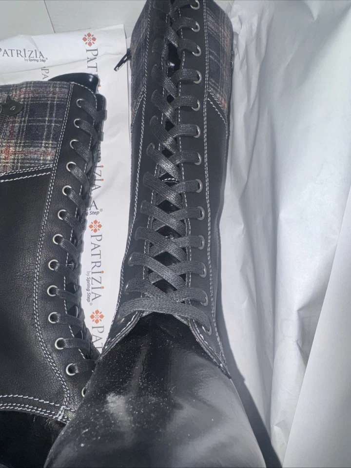 Patrizia Women’s Chickeye Tall Boots Size 7 1/2-8 Black New - Image 2 of 4