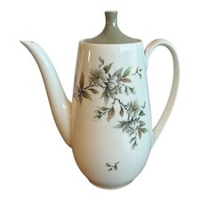 Royal Adderley Arcadia Bone China Coffee Pot England Floral - H 18cm