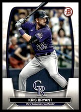 Kris Bryant 2023 Bowman #79 Colorado Rockies MLB READ FREE SHIPPING AutographDen