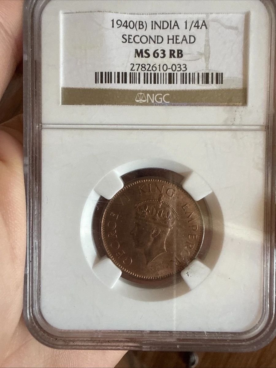 25+ MS 63 Graded British Indian Coins for sale | Updated Oct 2026