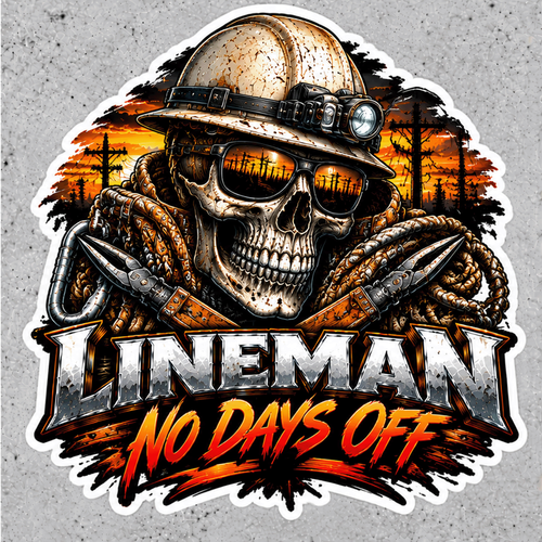 Sticker Pole In House Lineman No Days Off Electric Pole Vinyl Decal Sticker | eBay