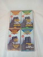 1989 Louis L'Amour Collector Series Audio Cassette Lot 4 1-2 4-5