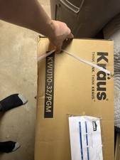 Kraus Kore Undermount 32-in x 19-in Black Stainless steel Single bowl