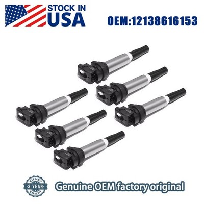 Delphi Ignition Coil Set 6PCS For BMW 525i 528i 530i 535i 550i N20 N52 GN10571