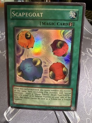 Yugioh - Scapegoat - SDJ-041 Super Rare - Yugioh! Vintage Vtg Card Holo MP  | eBay