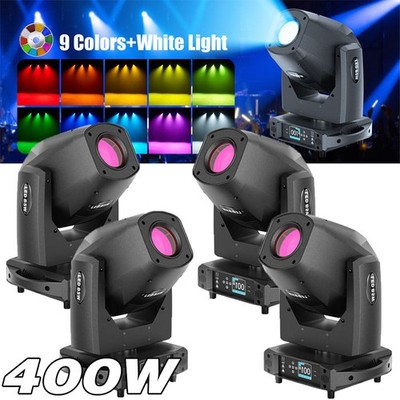 4PCS 400W LED Moving Head Spot Light GOBO Beam Wash Stage Lighting DJ Party Show
