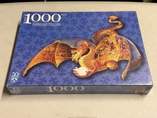 FX Schmid 1000 Piece Fire Dragon Factory Sealed Dragon Shaped Puzzle