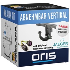 Für Audi A5 8T3 07-16 Oris Anhängerkupplung vert. abnehmbar mit 7pol spezifisch