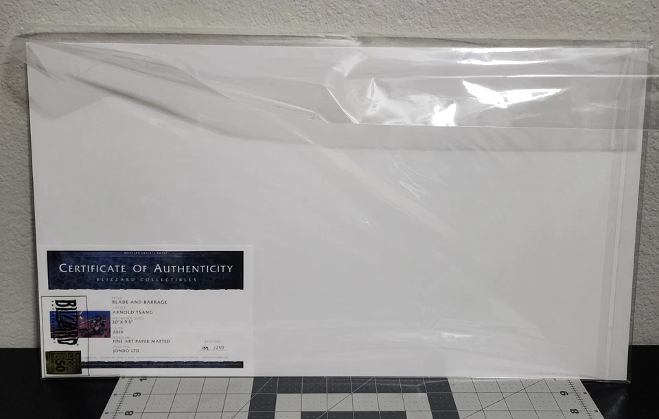 Impresión artística de edición limitada "Blade and Barrage" Blizzard Overwatch SDCC 2019 Foto 2 de 3