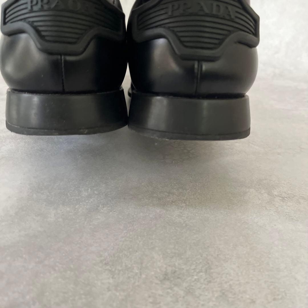 PRADA Men's Dress Shoes Loafers Leather Black UK8.5/US9.5 112979c thumbnail 7