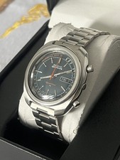 Seiko 5 Sports Speed Timer Automatic 7019 8000 Blue Dial Rare JDM Watch 1971
