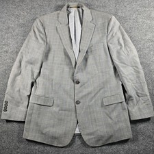Brooks Brothers Explorer Fitzgerald Fit Blazer 43R Gray Glen Plaid Sport Coat