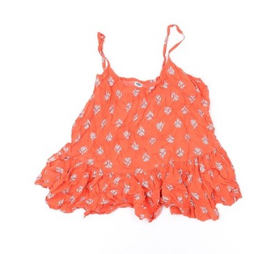 Damen-Tanktop UK Größe S Old Navy Orange Camisole