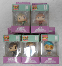 LLAVERO BOLSILLO 5 BTS FUNKO POP RM V SUGA JIN JIMIN NUEVO