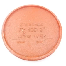 8" GemLock Grooved End Cap Fig. 150-8"