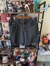 Vintage Lee Denim Shorts Black Wash Made In USA Men  s Size 36