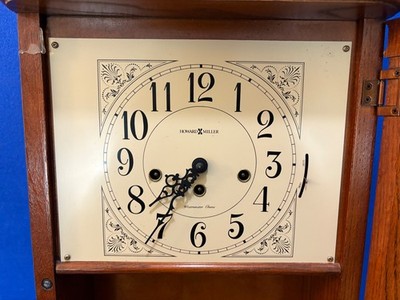 Howard Miller 613-108 Oak Wind Up Wall Clock Westminster Chime NO