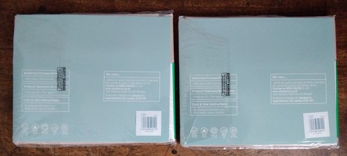 Sainsburys Polycotton Single Light Brown Fitted Sheet (90x190cm)+ 2 Pillow Cases - Picture 12 of 13