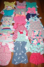 NWT Girls 3m 3 MONTHS HUGE CARTER'S 32 Piece Spring Summer Lot RV 366